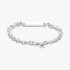 Gravierbares Bar-Link-Armband aus Sterlingsilber