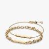 Gravierbares vergoldetes Armband-Set für Sie und Ihn – 2er-Set Gravierbares vergoldetes Armband-Set für Sie und Ihn – 2er-Set