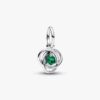 Red Eternity Circle Dangle Charm – Sterlingsilber
