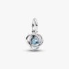Red Eternity Circle Dangle Charm – Sterlingsilber