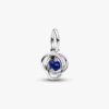 Red Eternity Circle Dangle Charm – Sterlingsilber