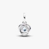 Red Eternity Circle Dangle Charm – Sterlingsilber