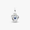 Red Eternity Circle Dangle Charm – Sterlingsilber