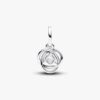 Red Eternity Circle Dangle Charm – Sterlingsilber