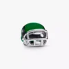 Grüner Football-Helm-Charm aus Sterlingsilber Grüner Football-Helm-Charm aus Sterlingsilber