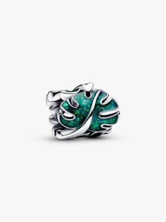 Grüner Monstera-Blätter-Charm – Sterlingsilber Grüner Monstera-Blätter-Charm – Sterlingsilber