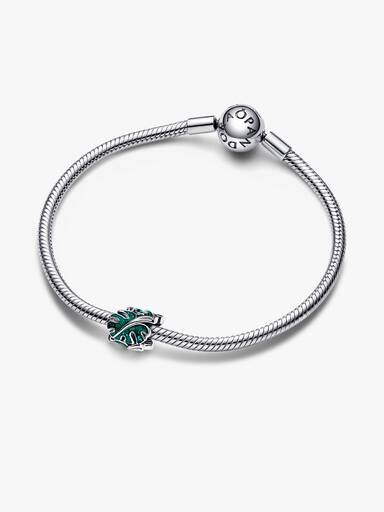 Grüner Monstera-Blätter-Charm – Sterlingsilber Grüner Monstera-Blätter-Charm – Sterlingsilber