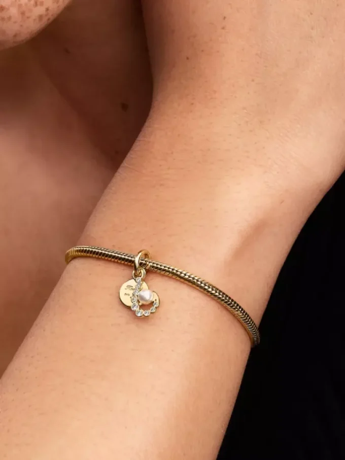 Haken-Dangle Charm, 14-karätig vergoldet Haken-Dangle Charm, 14-karätig vergoldet