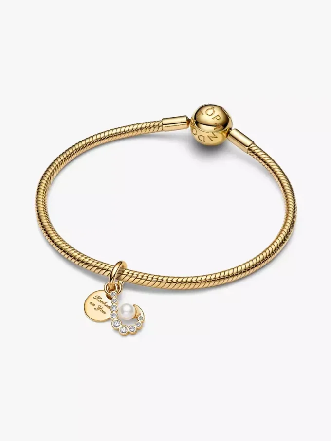 Haken-Dangle Charm, 14-karätig vergoldet Haken-Dangle Charm, 14-karätig vergoldet