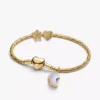 Halbmond-Charm-Armband-Set, 4er-Set