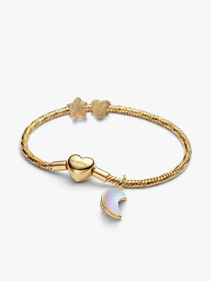 Halbmond-Charm-Armband-Set, 4er-Set