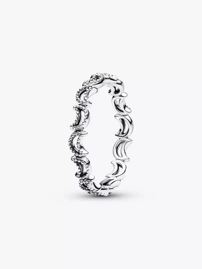 Halbmondring aus Sterlingsilber
