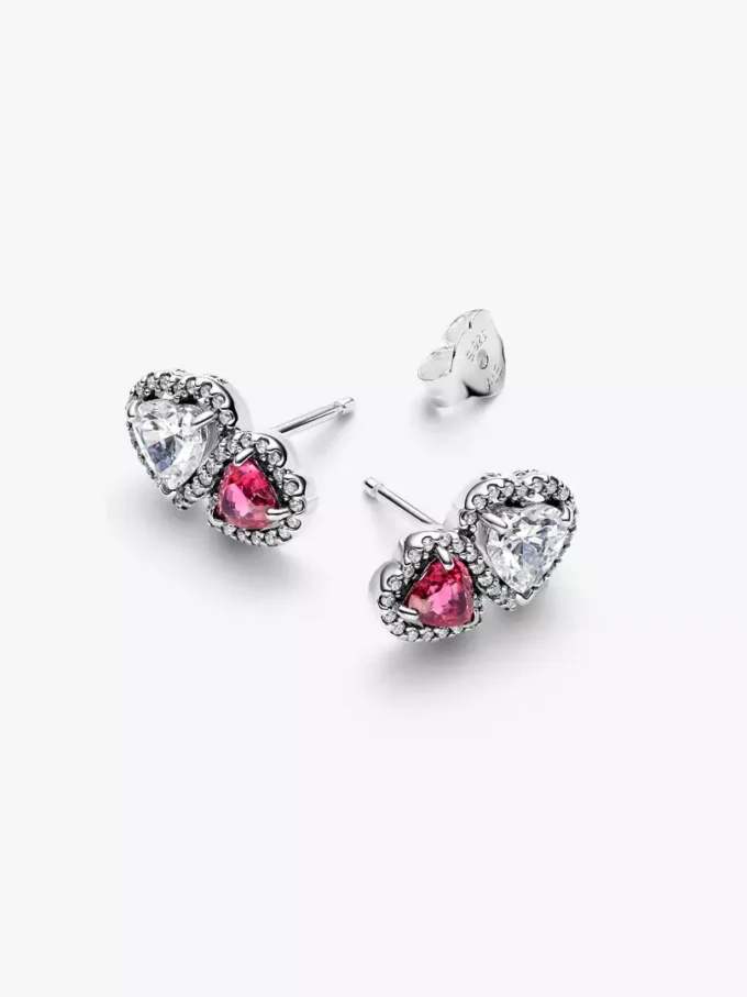 Halo Hearts Ohrringe aus Sterlingsilber Halo Hearts Ohrringe aus Sterlingsilber