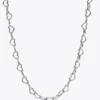 Halskette „Linked Hearts“ aus Sterlingsilber Halskette „Linked Hearts“ aus Sterlingsilber