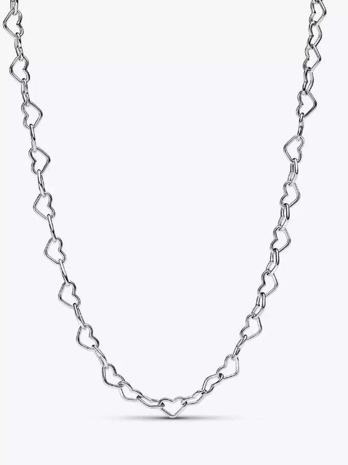 Halskette „Linked Hearts“ aus Sterlingsilber Halskette „Linked Hearts“ aus Sterlingsilber