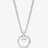 Halskette mit behandelten Süßwasser-Zuchtperlen und Pavé-Collier – Sterlingsilber