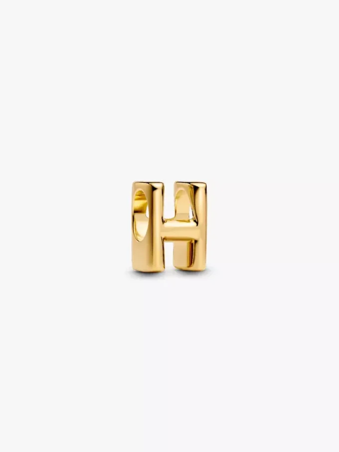 Halskette mit Buchstaben-H-Charm, 2er-Set Halskette mit Buchstaben-H-Charm, 2er-Set