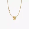Halskette mit Buchstaben-S-Charm, 2er-Set Halskette mit Buchstaben-S-Charm, 2er-Set