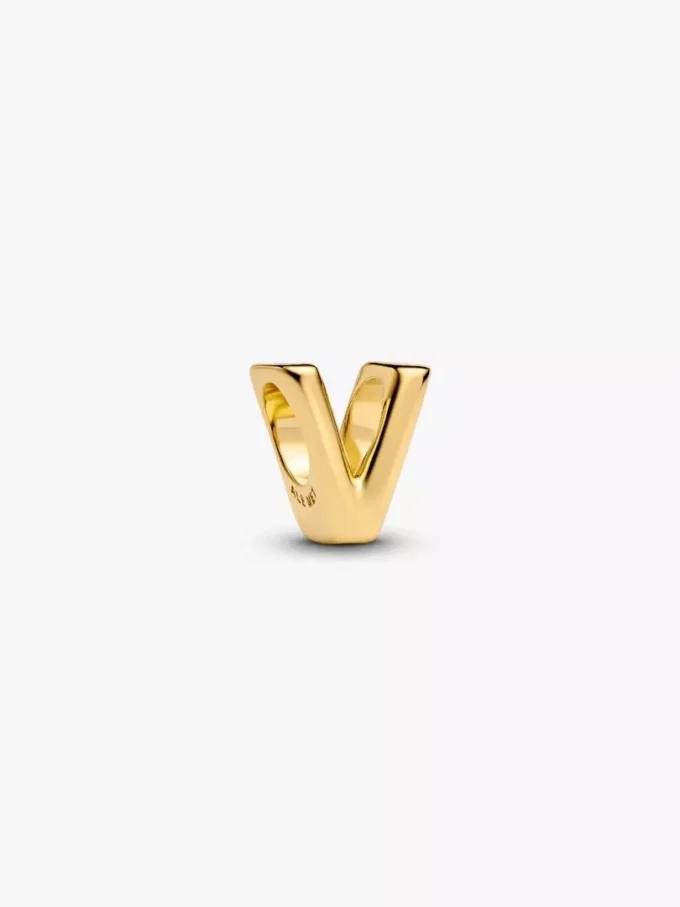Halskette mit Buchstaben-V-Charm, 2 Stück Halskette mit Buchstaben-V-Charm, 2 Stück