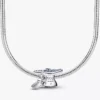 Halskette mit Charms in Form von Abschlusskappen, 2er-Set