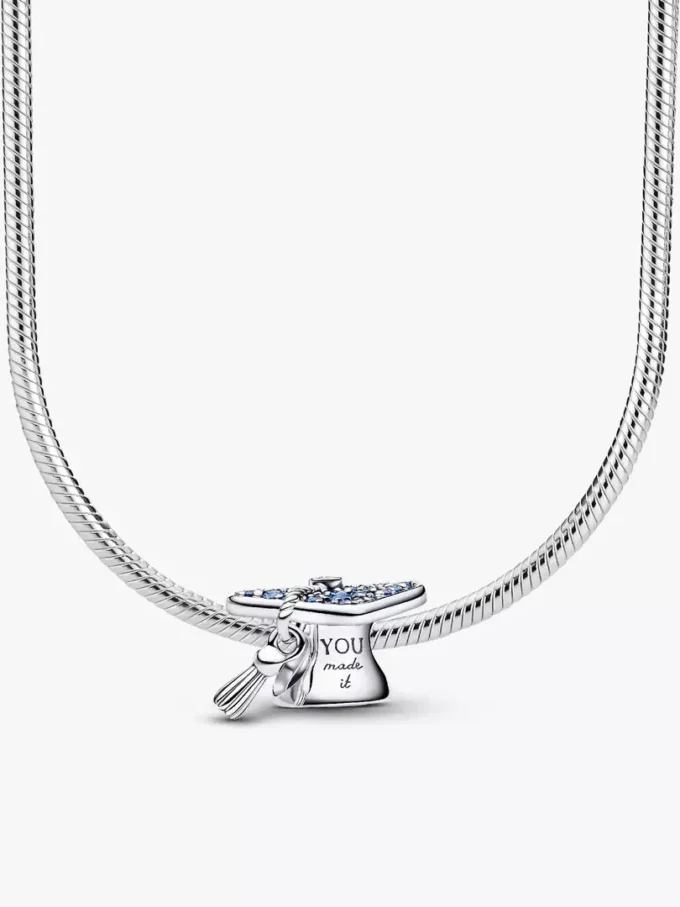 Halskette mit Charms in Form von Abschlusskappen, 2er-Set
