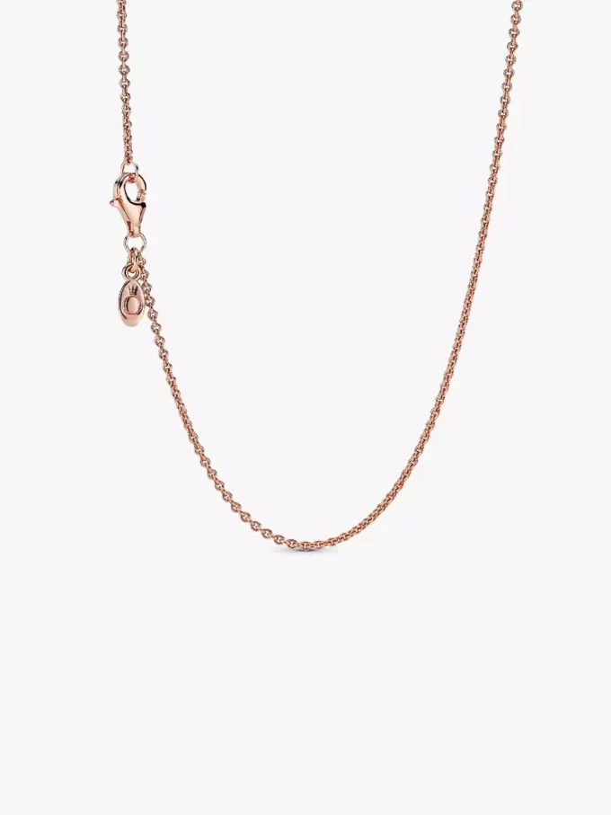 Klassische Kabelkette 14 Karat Roségold-Beschichtung Klassische Kabelkette 14 Karat Roségold-Beschichtung