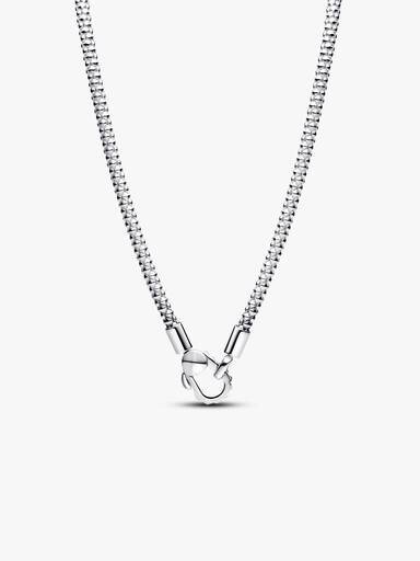 Halskette mit Nietenverschluss – Sterlingsilber Halskette mit Nietenverschluss – Sterlingsilber