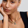 Halskette mit Nietenverschluss – Sterlingsilber Halskette mit Nietenverschluss – Sterlingsilber