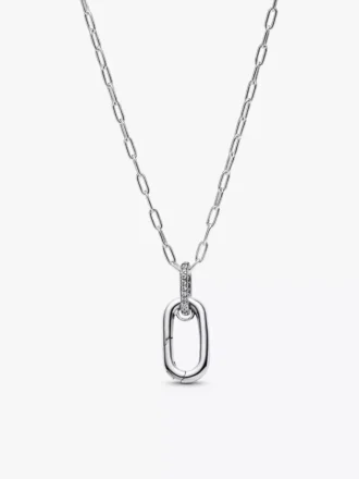 Halskette mit Rosenmedaillon-Charm, 2er-Set