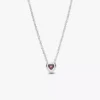 Halskette „Pink Elevated Heart“ aus Sterlingsilber Halskette „Pink Elevated Heart“ aus Sterlingsilber