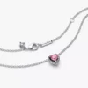 Halskette „Pink Elevated Heart“ aus Sterlingsilber Halskette „Pink Elevated Heart“ aus Sterlingsilber
