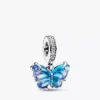 Halskettenset mit blauem Murano Glass-Schmetterling, 2er-Set Halskettenset mit blauem Murano Glass-Schmetterling, 2er-Set