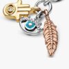 Hamsa, Allsehendes Auge & Feder Spirituality Dangle Charm – Sterlingsilber, 14-karätige Vergoldung, 14-karätige Roségoldvergoldung Hamsa, Allsehendes Auge & Feder Spirituality Dangle Charm – Sterlingsilber, 14-karätige Vergoldung, 14-karätige Roségoldvergoldung