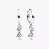 Pandora Talisman Ohrringe aus Sterlingsilber mit Lab-Grown Diamonds, „Evil Eye“ und Hamsa-Hand, 0,20 ct insgesamt, Sterlingsilber