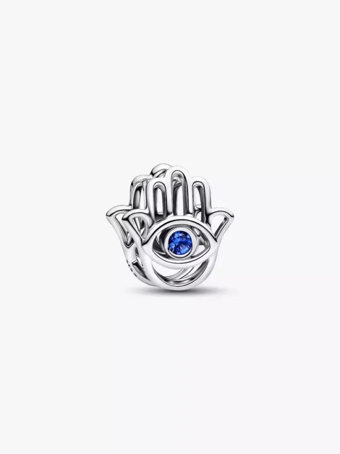 Hamsa-Hand-Charm aus Sterlingsilber Hamsa-Hand-Charm aus Sterlingsilber