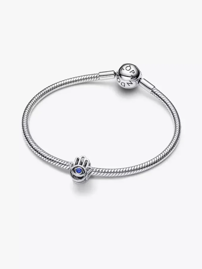 Hamsa-Hand-Charm aus Sterlingsilber Hamsa-Hand-Charm aus Sterlingsilber