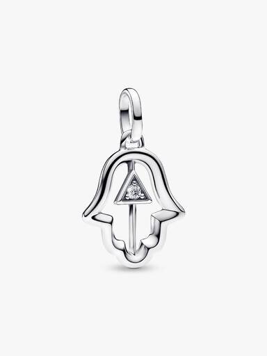 Hamsa-Hand-Charm – Sterlingsilber Hamsa-Hand-Charm – Sterlingsilber