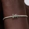 Handgeschriebener Familien-Charm aus Sterlingsilber Handgeschriebener Familien-Charm aus Sterlingsilber