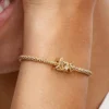 Handgeschriebener Love-Charm, 14 Karat vergoldet