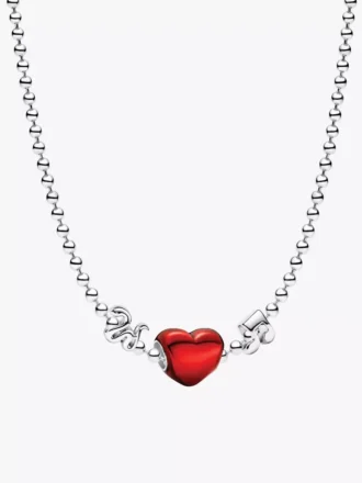 Hands-off-Charm-Halskette, 4er-Set