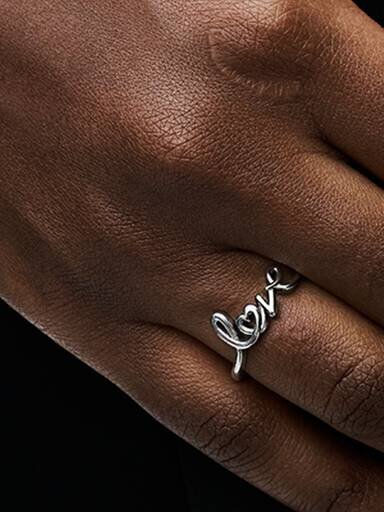 Handwritten Love Ring – Sterlingsilber Handwritten Love Ring – Sterlingsilber