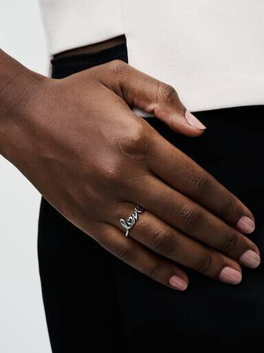 Handwritten Love Ring – Sterlingsilber Handwritten Love Ring – Sterlingsilber
