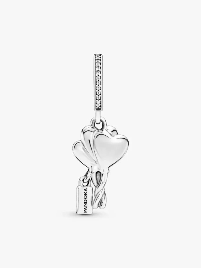 Happy Bday Balloon Dangle Charm aus Sterlingsilber Happy Bday Balloon Dangle Charm aus Sterlingsilber