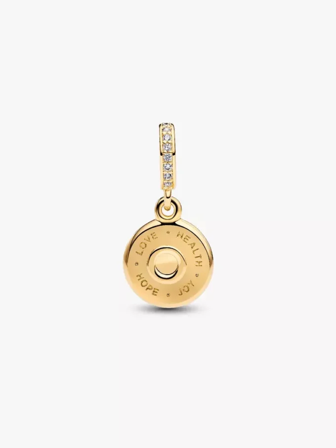 Happy Birthday Dangle Charm, 14 Karat vergoldet Happy Birthday Dangle Charm, 14 Karat vergoldet