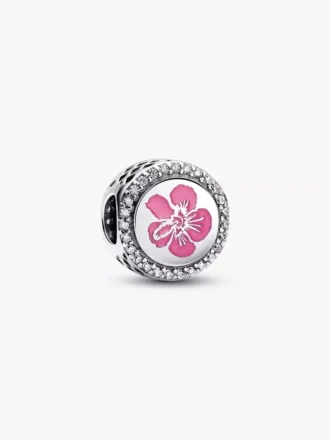 Hawaii-Hibiskusblüten-Charm aus Sterlingsilber