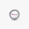 Hawaii-Hibiskusblüten-Charm aus Sterlingsilber