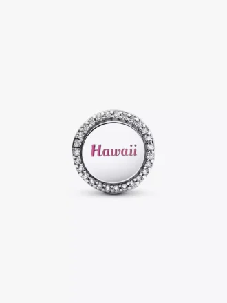 Hawaii-Hibiskusblüten-Charm aus Sterlingsilber