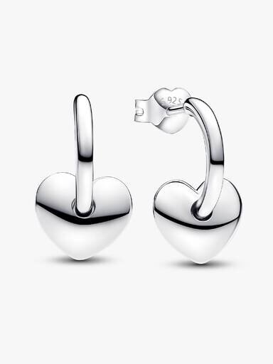 Heart Open Hoop Ohrringe – Sterlingsilber Heart Open Hoop Ohrringe – Sterlingsilber