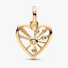 Heart & Rays Medaillon-Charm – 14-karätige Vergoldung Heart & Rays Medaillon-Charm – 14-karätige Vergoldung