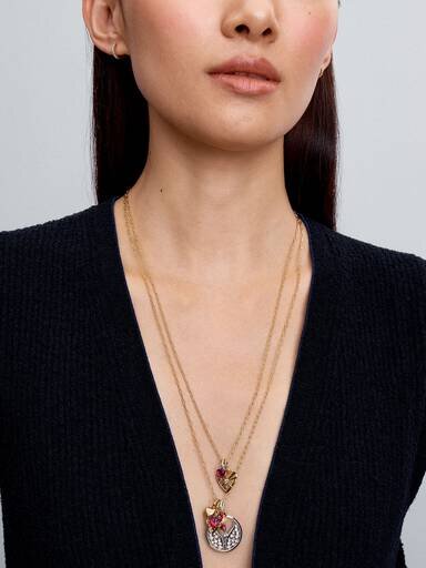 Heart & Rays Medaillon-Charm – 14-karätige Vergoldung Heart & Rays Medaillon-Charm – 14-karätige Vergoldung